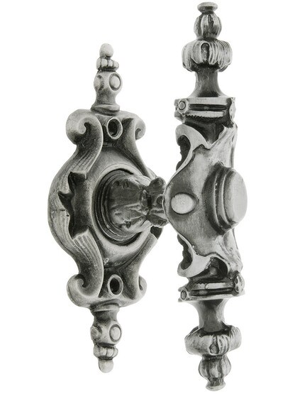 Pembridge Cabinet Knob With Pembridge Back Plate in Antique Pewter.